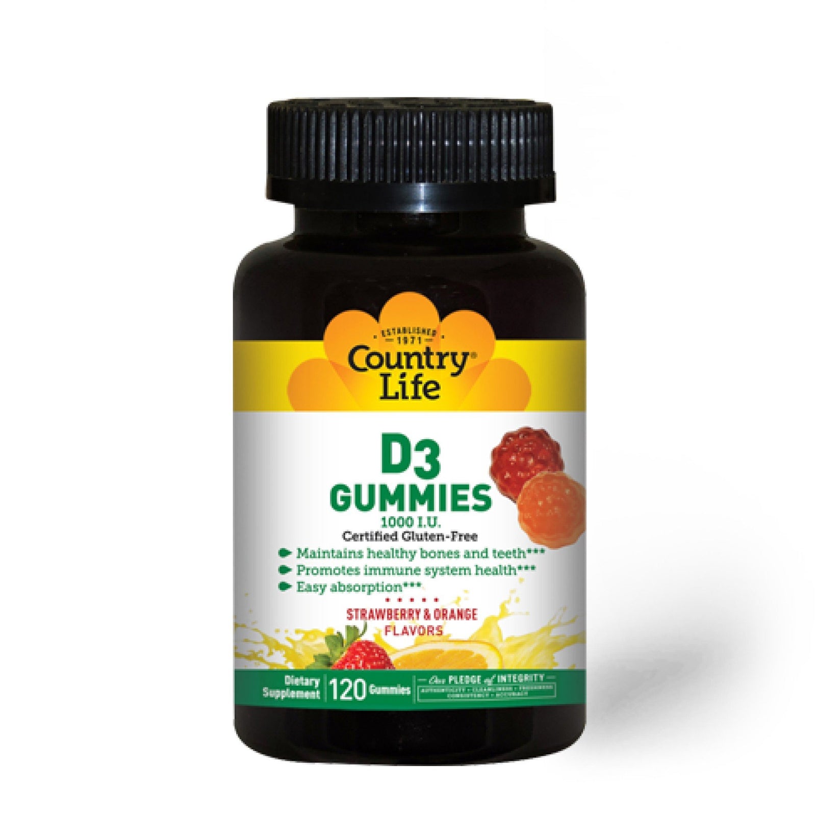 Country Life D3 Gummies 120 Gummy