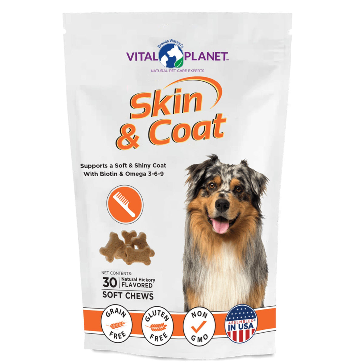 Vital Planet Skin &amp; Coat Soft Chews 30 Chewable