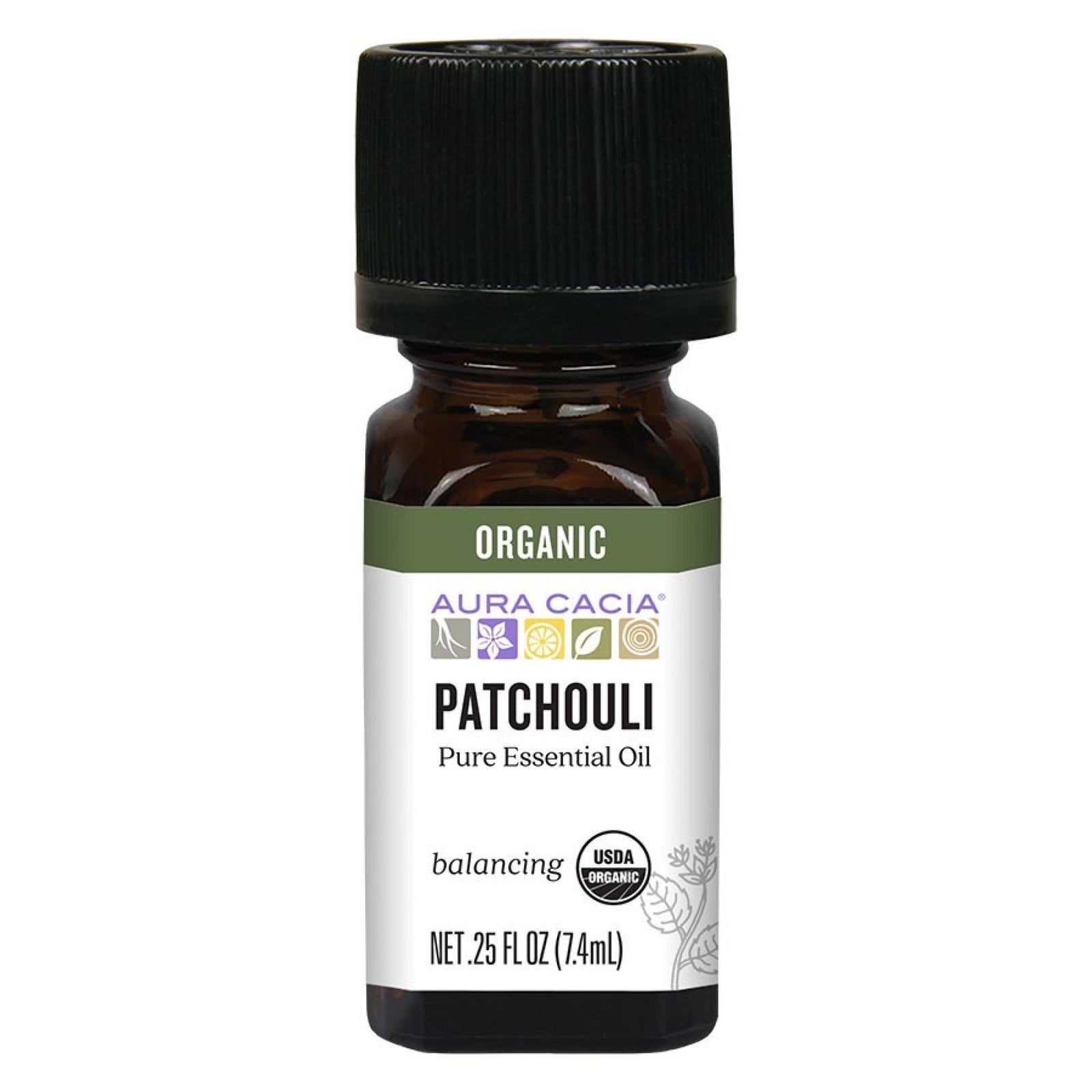 Aura Cacia Organic Dark Patchouli Essential Oil 0..25 oz Oil