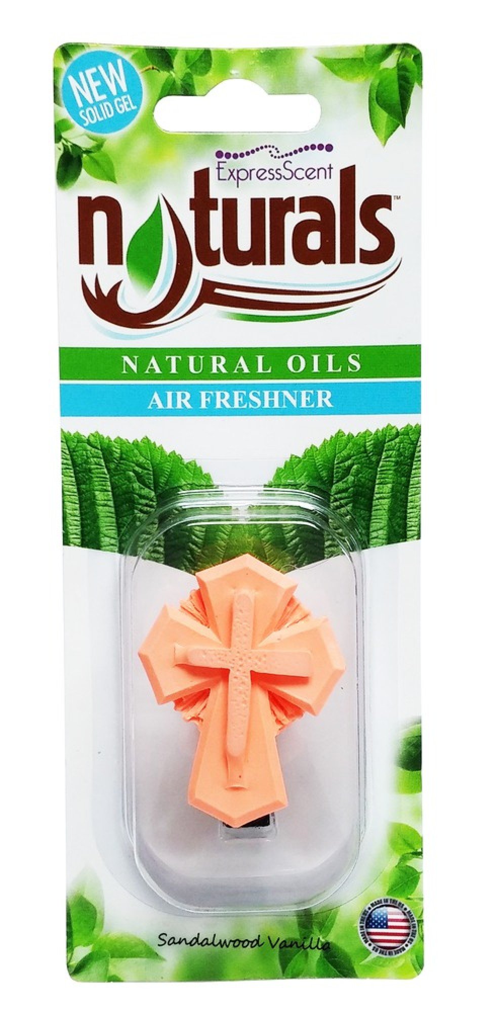 Naturals Air Freshners Orange Cross Sandalwood &amp; Vanilla 1 Pack