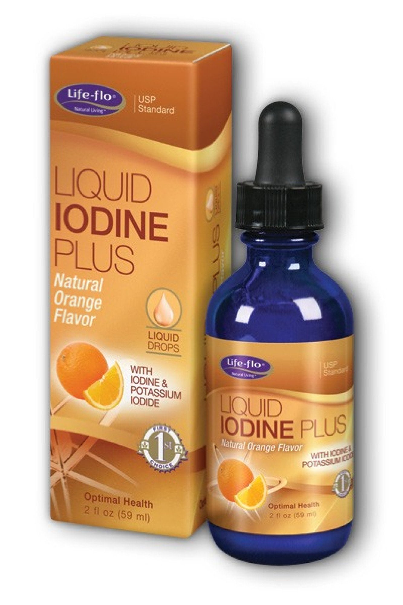 LifeFlo Liquid Iodine Plus Orange 2 oz Liquid