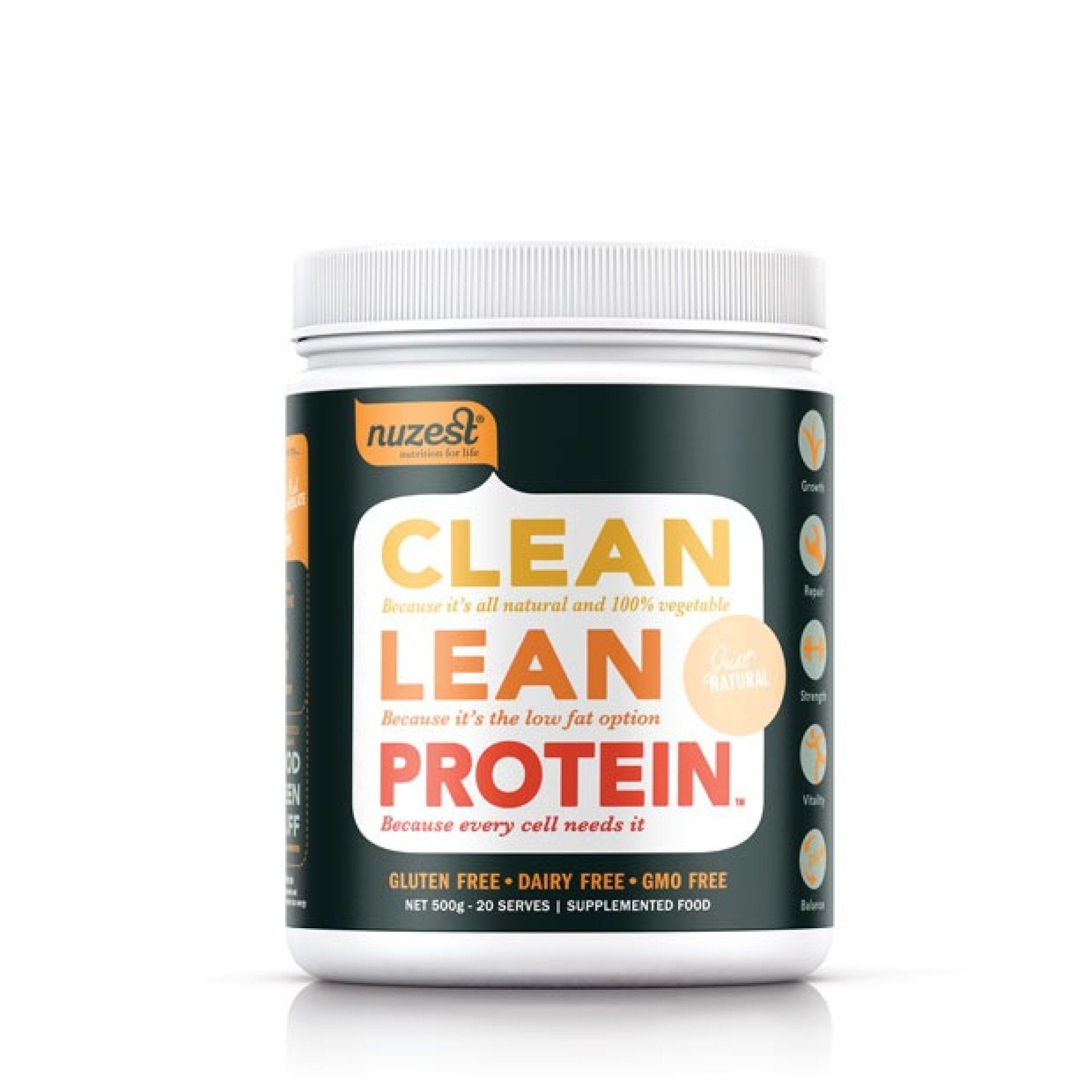 NuZest Clean Lean Protein Just Natural 17.6 oz Powder