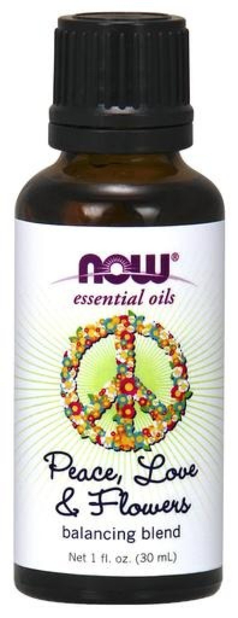 Now Foods Peace, Love &amp; Flowers Essential Oil Blend 1 fl oz Oil