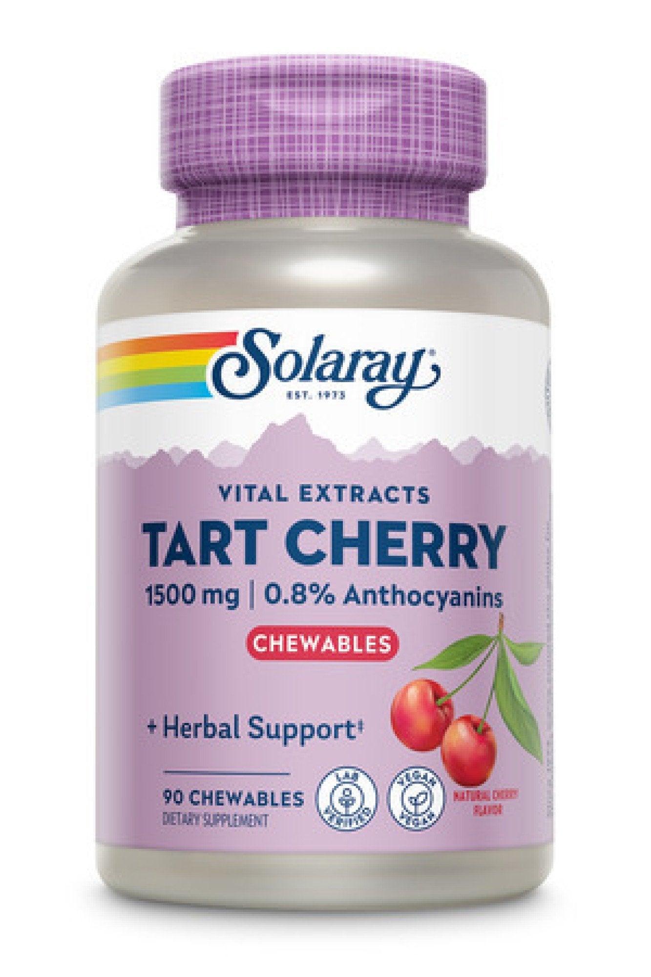 Solaray Tart Cherry 90 Chewable