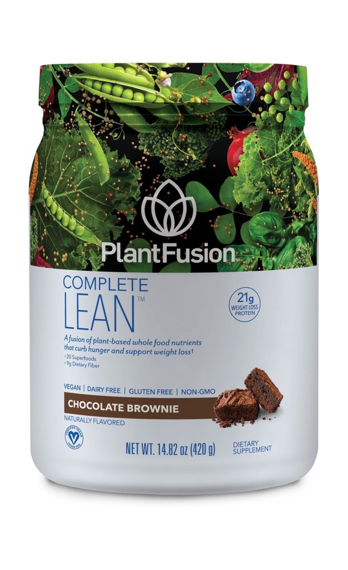 PlantFusion PlantFusion Lean Chocolate Brownie 14.8 oz Power