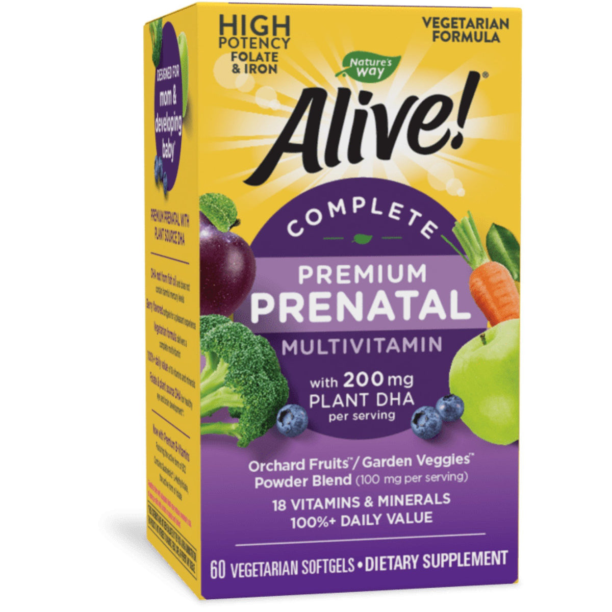 Nature&#39;s Way Alive Complete Prenatal Multi-Vitamin 60 Softgel
