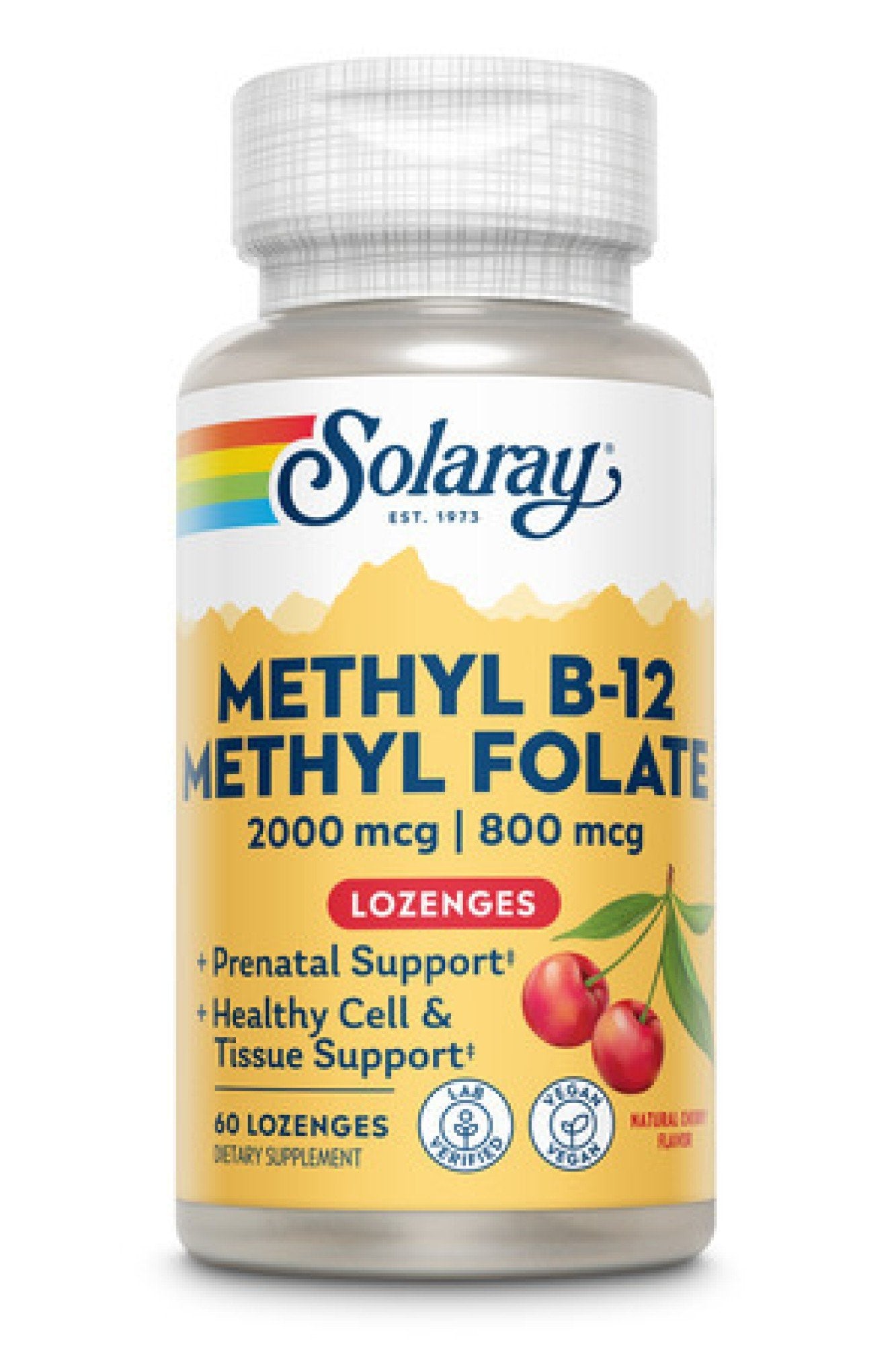 Solaray Methyl B-12 + Methyl Folate 60 VegCap