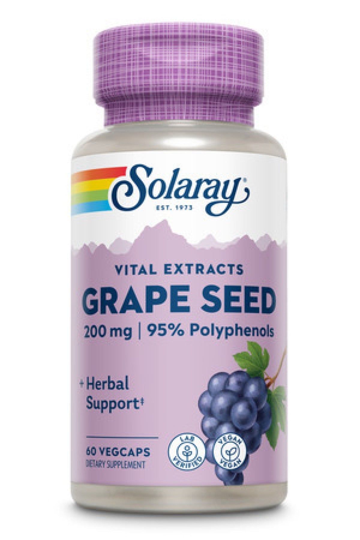 Solaray Grape Seed Extract 200 mg 60 VegCap