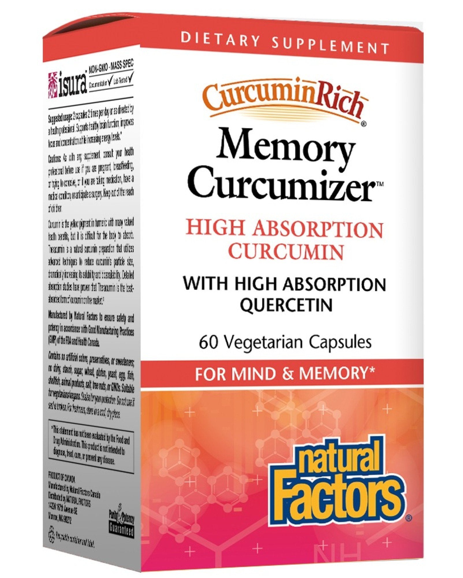 Natural Factors CurcuminRich Memory Curcumizer 60 VegCap