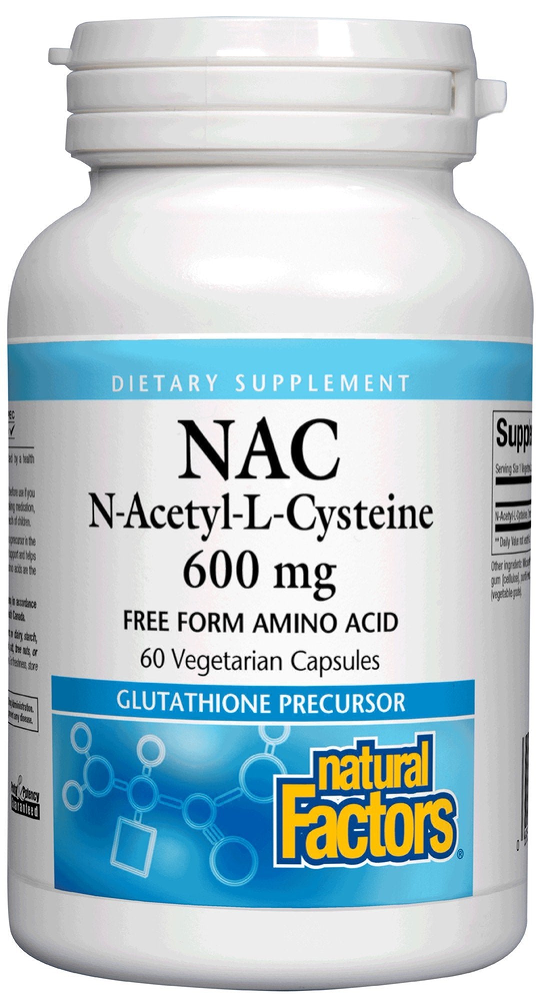 Natural Factors N-Acetyl-L Cysteine 600 mg 60 VegCap