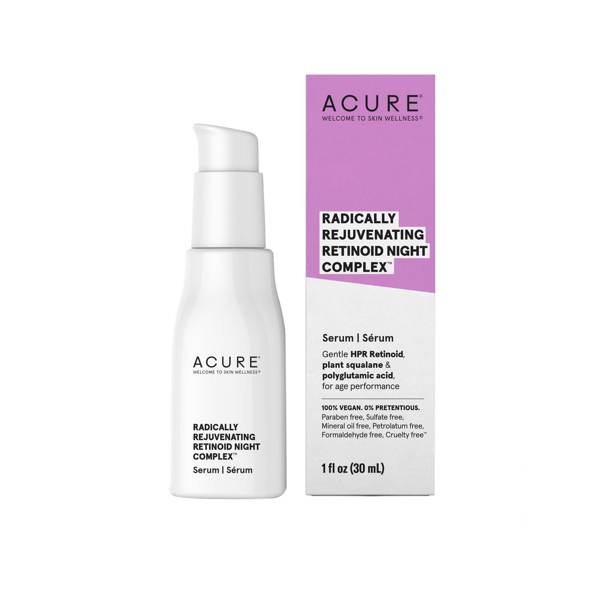 Acure Radically Rejuvenating Retinoid Night Complex 1 fl oz Liquid