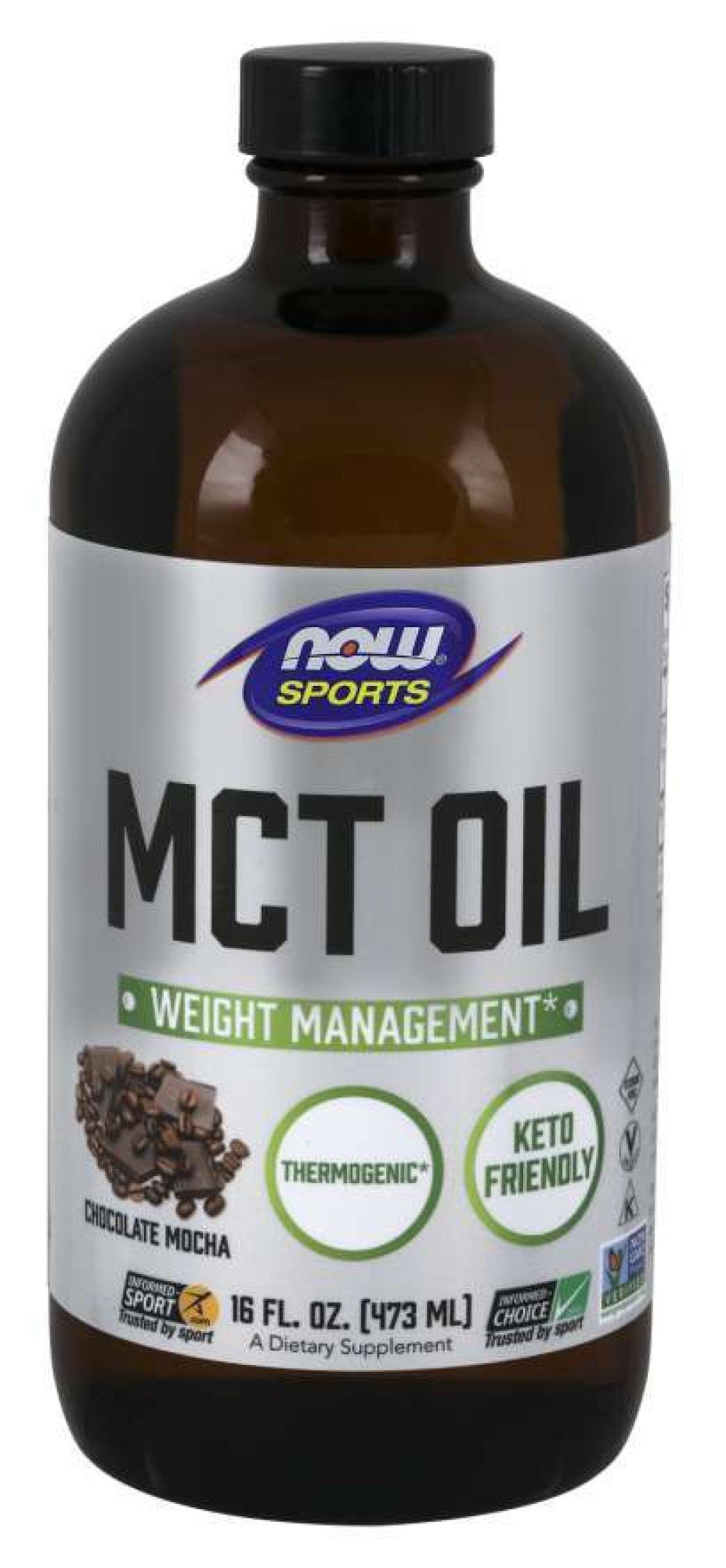 Now Foods MCT Oil, Chocolate Mocha 16 fl oz Liquid