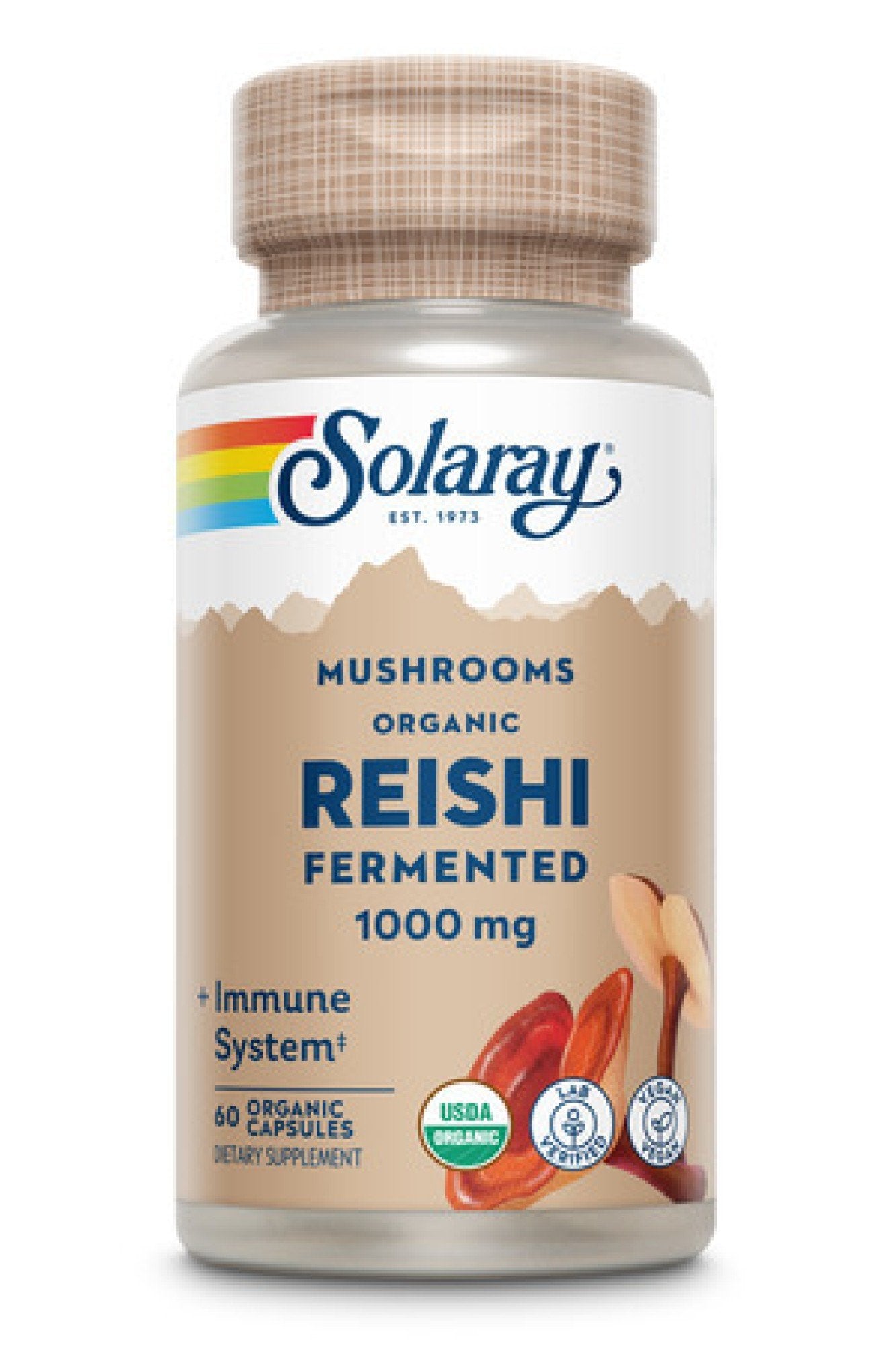 Solaray Organically Grown Reishi Mushroom 60 VegCap