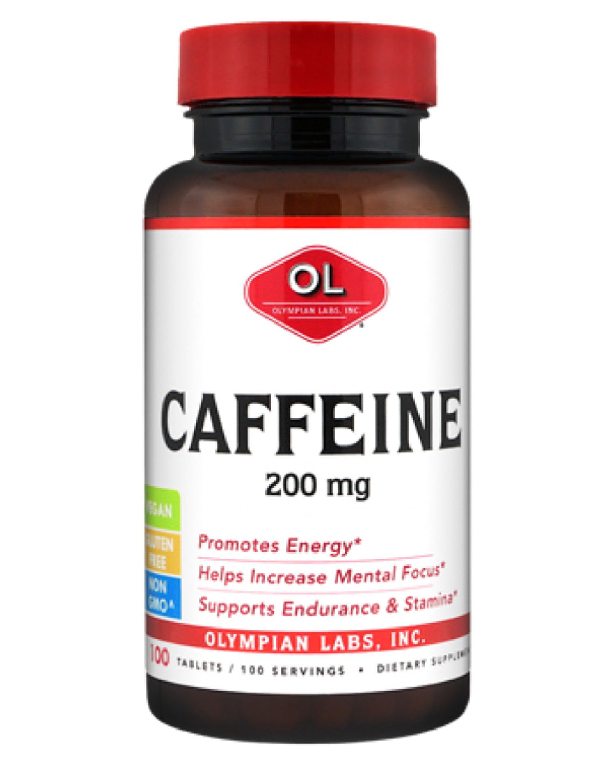 Olympian Labs Caffeine 200mg 100 Tablet