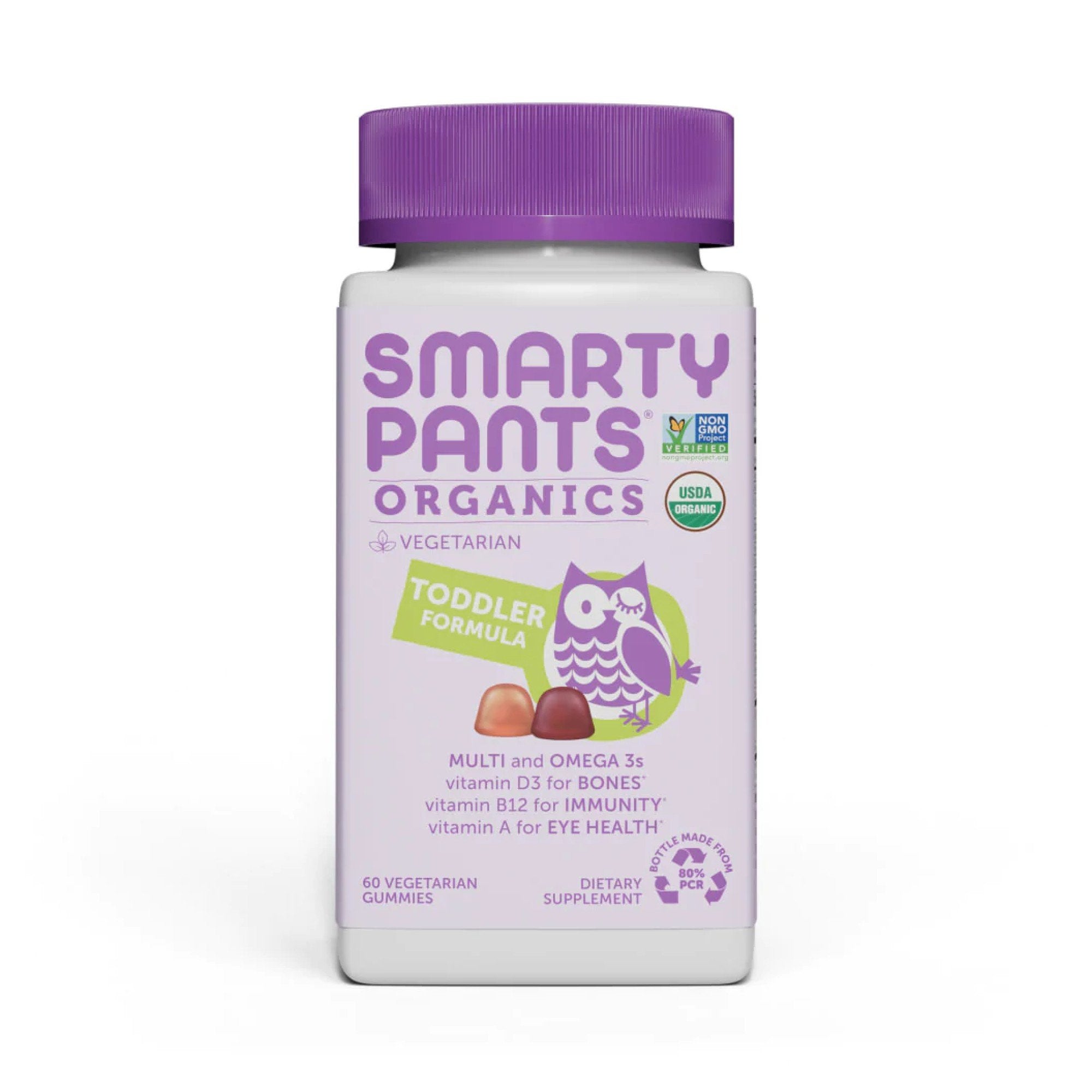 SmartyPants Organic Toddler Formula 60 Gummy