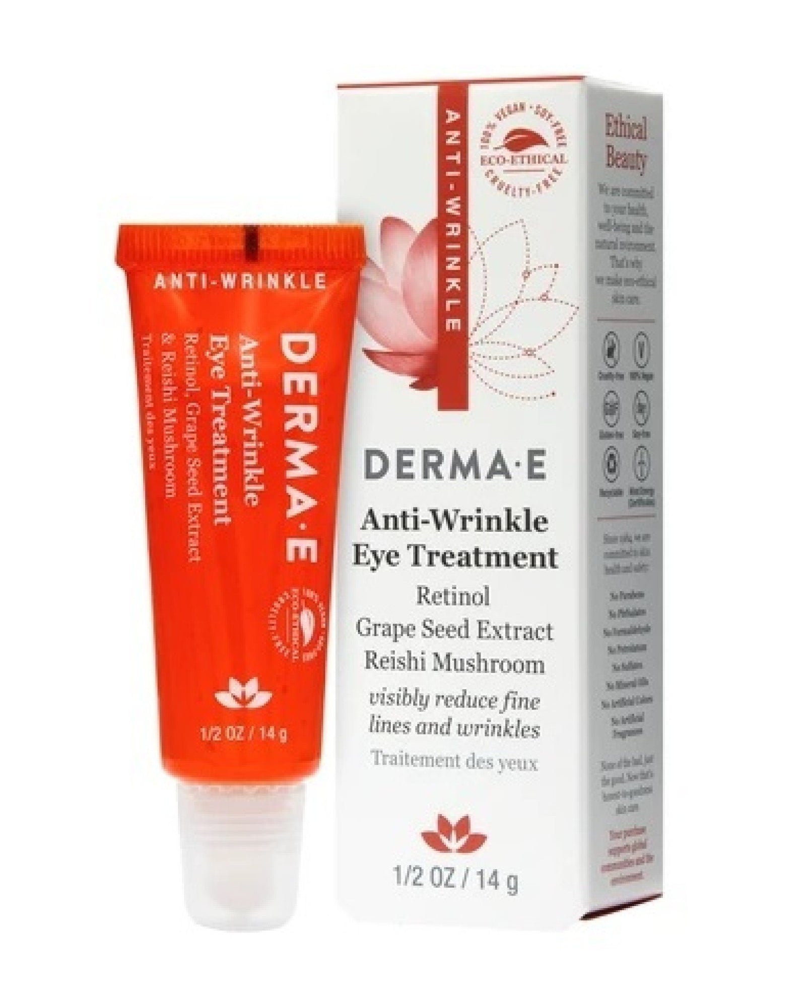 Derma-E Anti-Wrinkle Eye Treatment 1/2 oz (14 g) Liquid