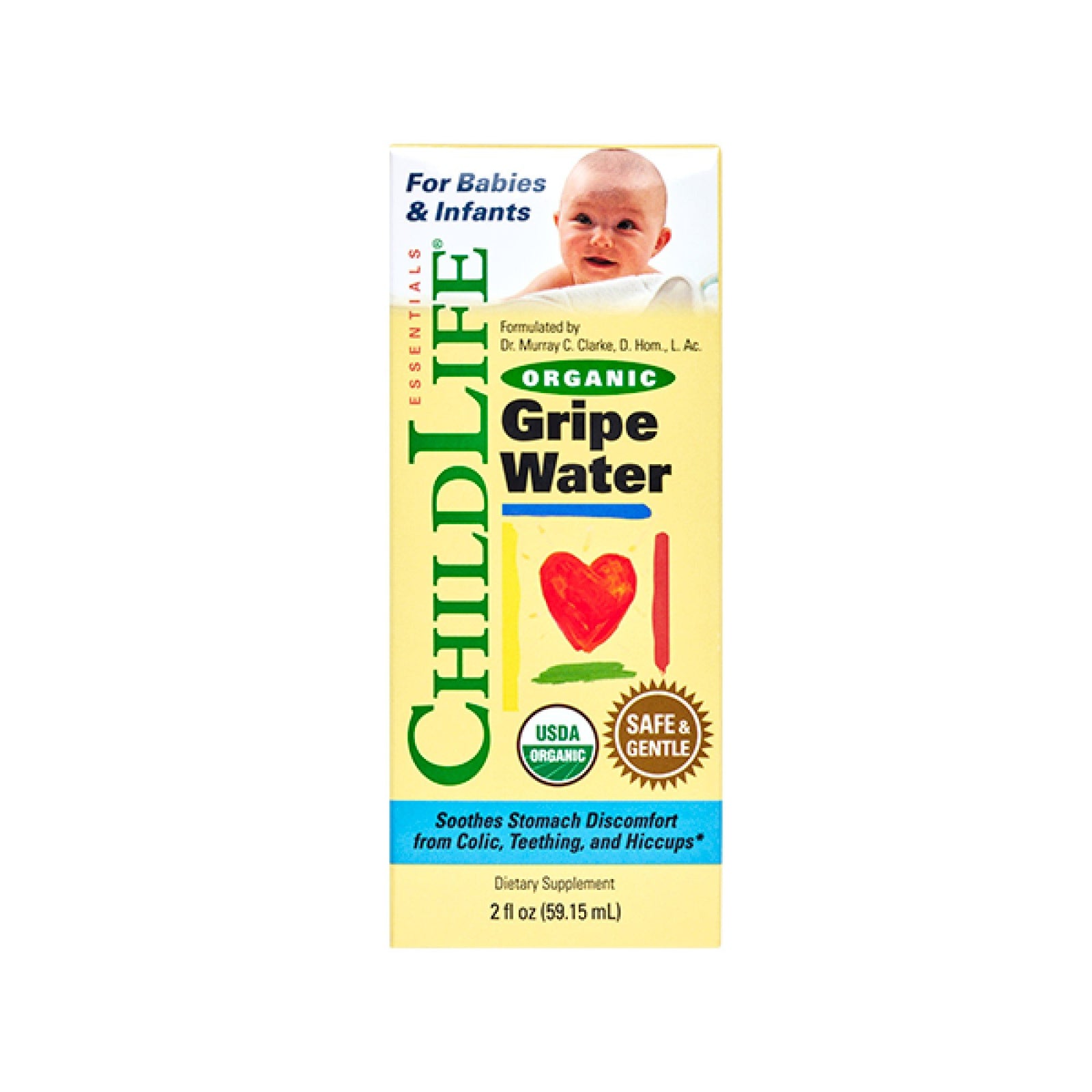 ChildLife Organic Gripe Water for Babies & Infants 2 fl oz Liquid