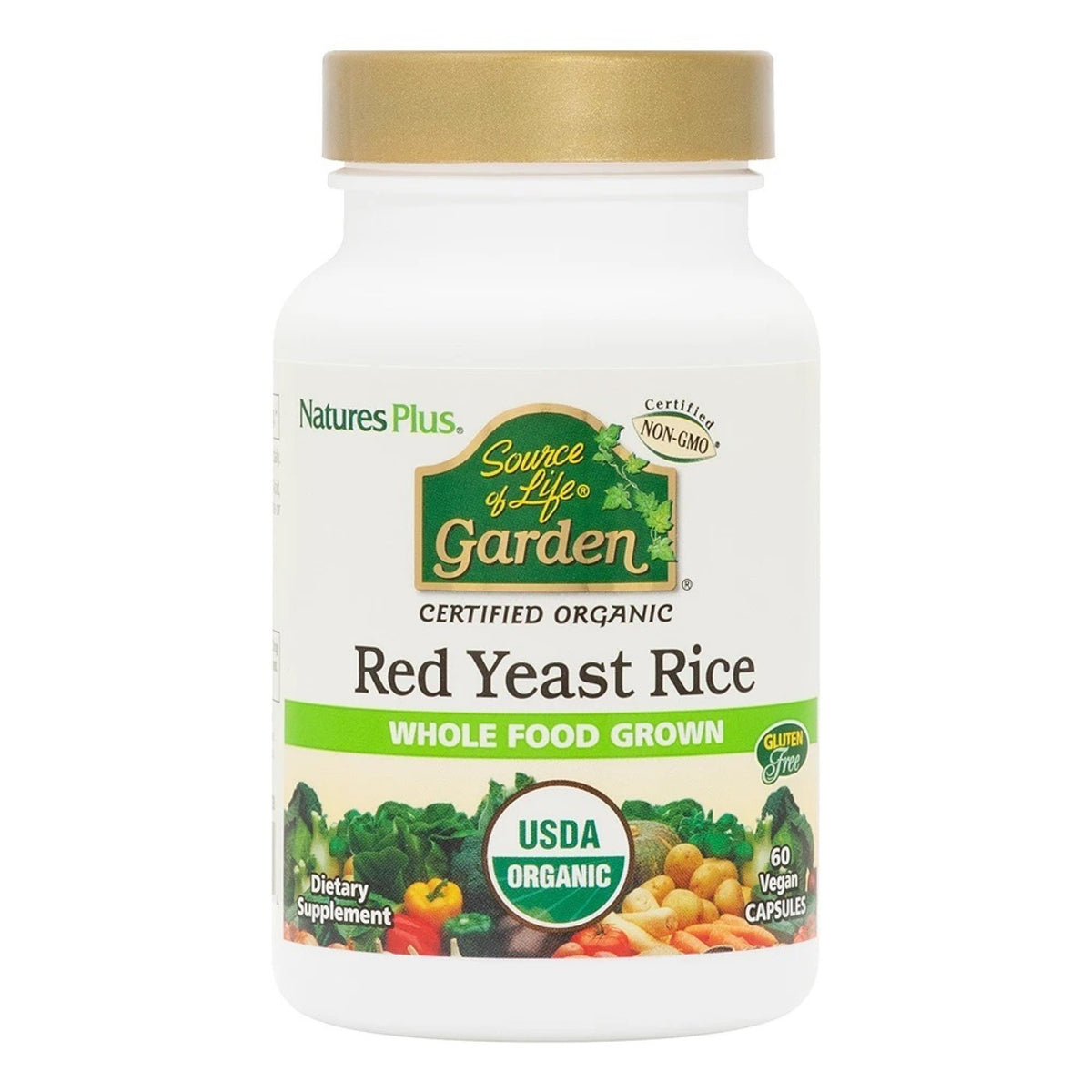 Nature&#39;s Plus Source Of Life Garden Red Yeast Rice 600 mg 60 Capsule