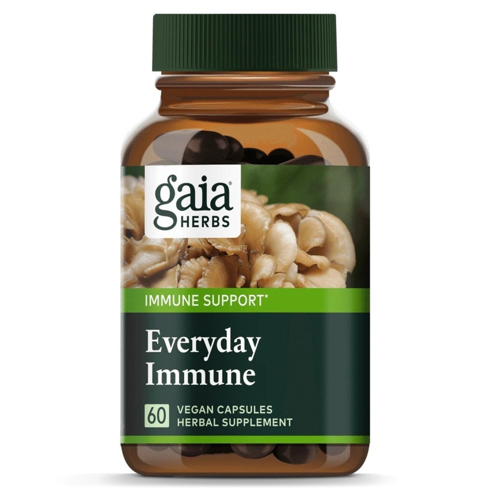 Gaia Herbs Mushrooms + Herbs Everyday Immune 60 Capsule