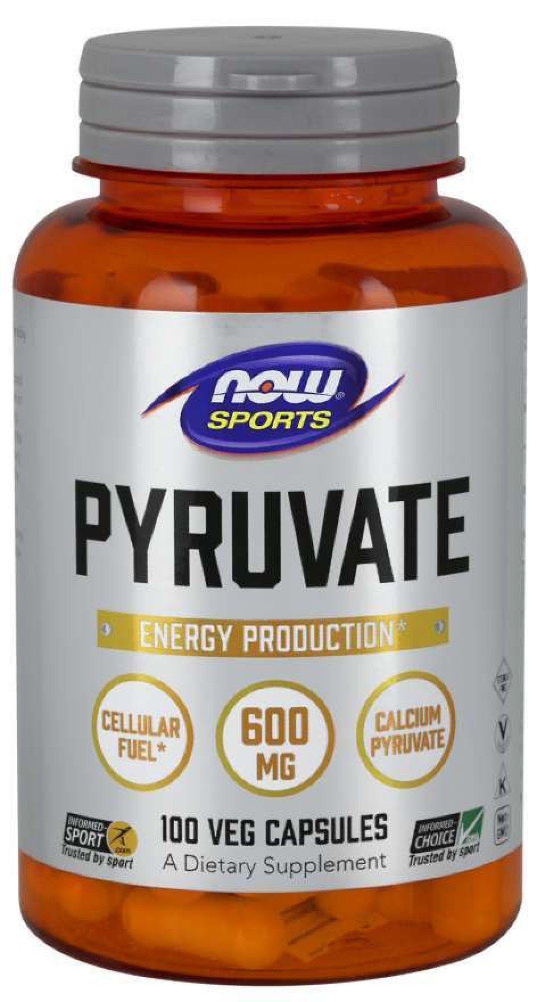 Now Foods Pyruvate 600 mg 100 Capsule