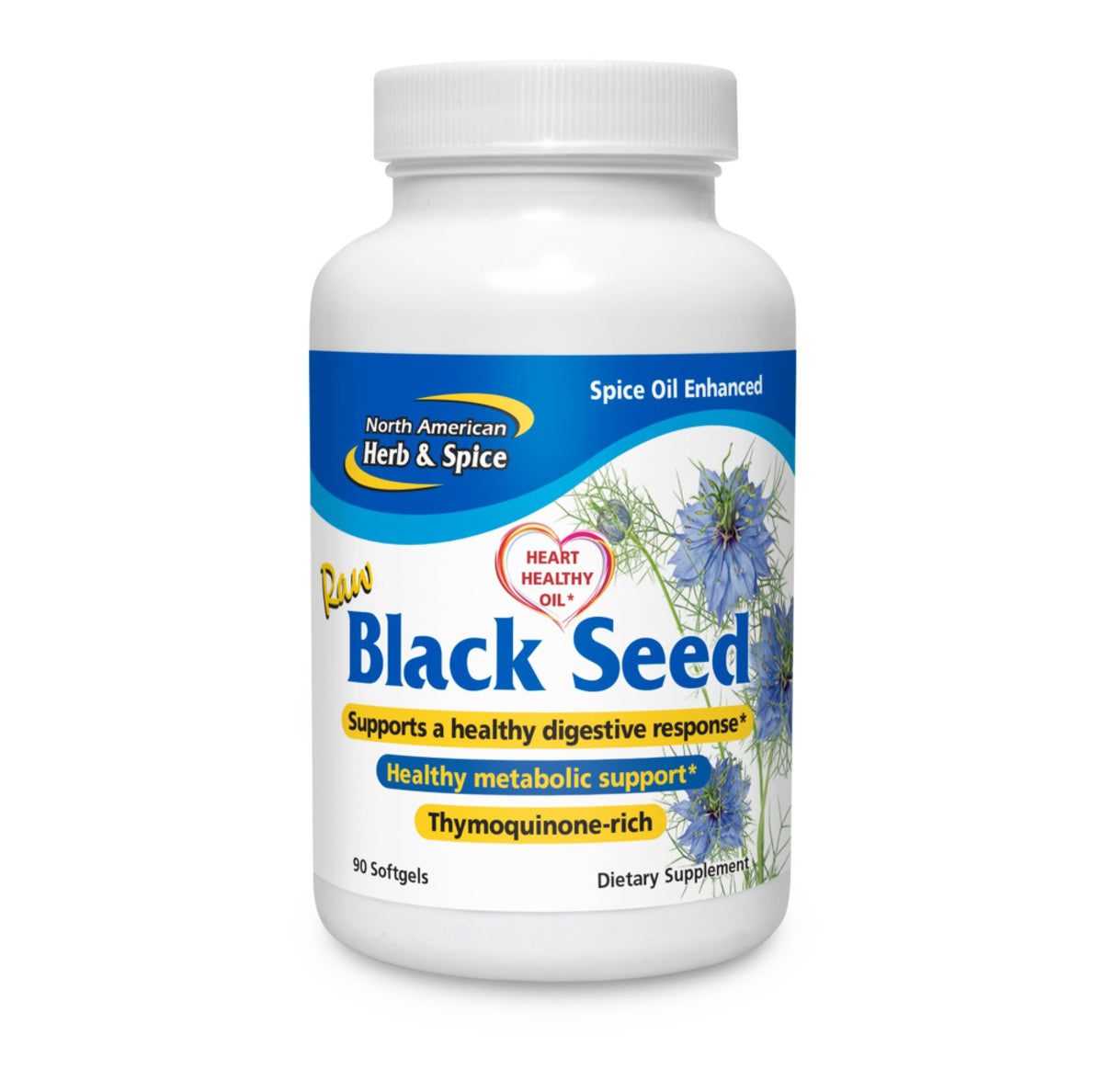 North American Herb &amp; Spice Oil of Black Seed 1000 mg 90 Softgel