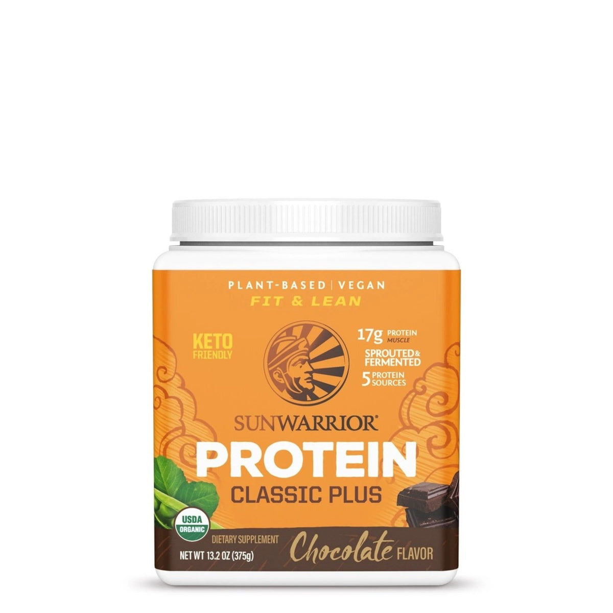 Sunwarrior Classic Plus Chocolate 375g Powder