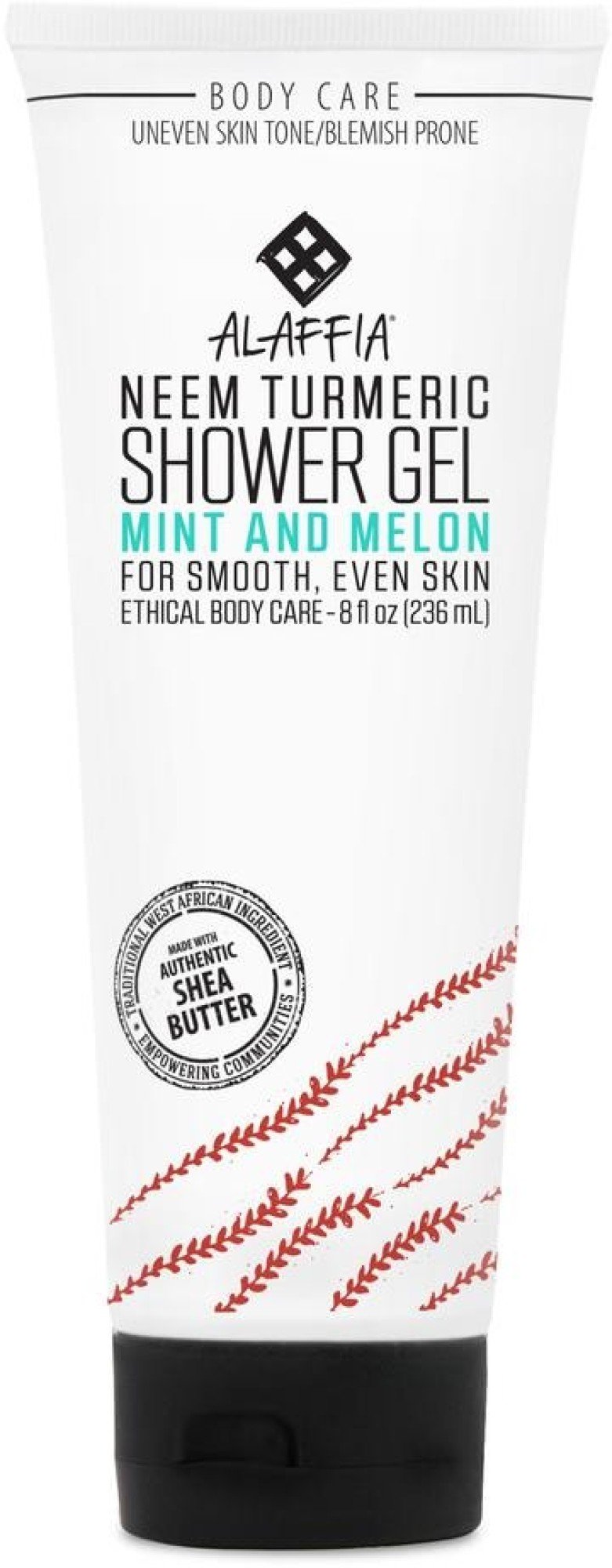 Alaffia Neem Turmeric Shower Gel Mint &amp; Melon 8 oz Liquid