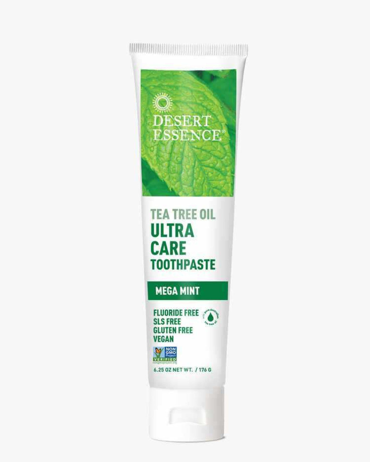 Desert Essence Toothpaste Ultra Care Natural Tea Tree Oil Mega Mint 6.25 oz Oil