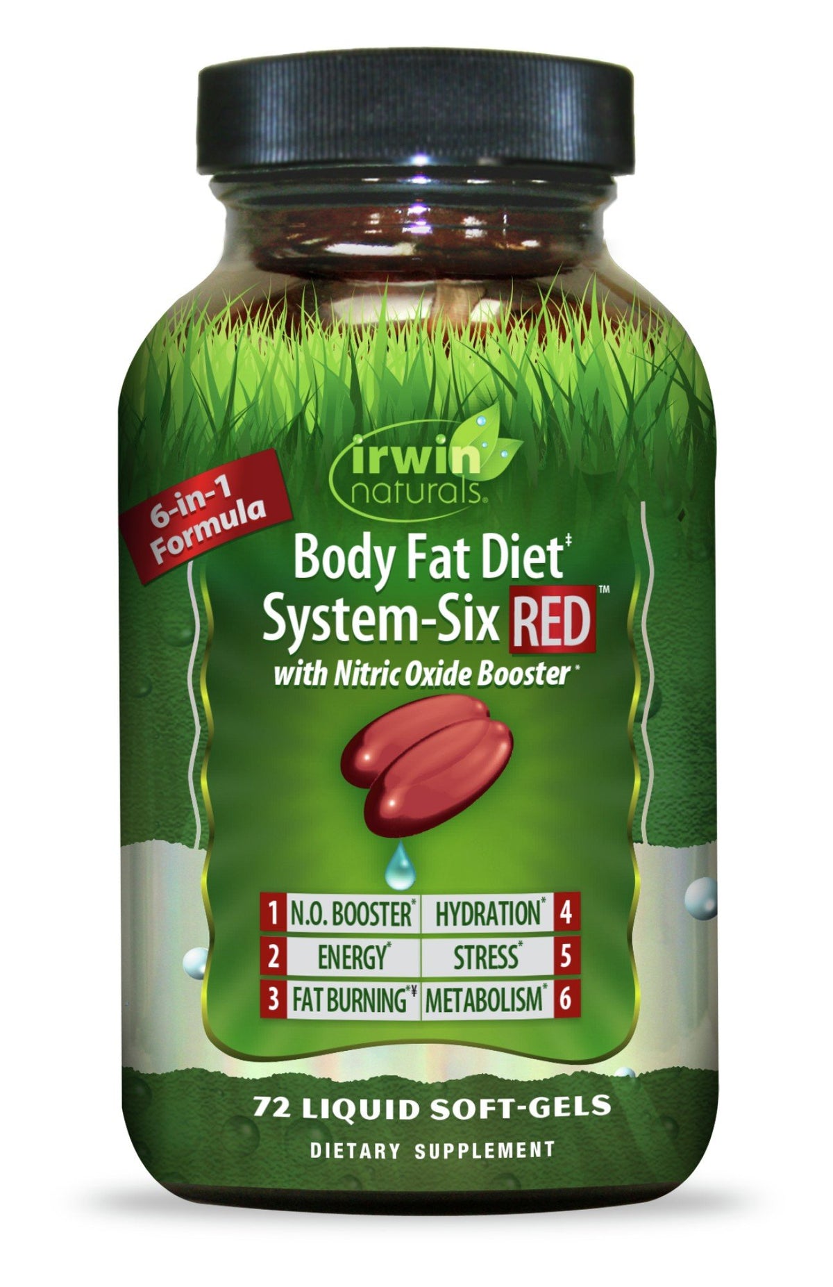 Irwin Naturals Super System -Six Red 72 Liquid Softgel