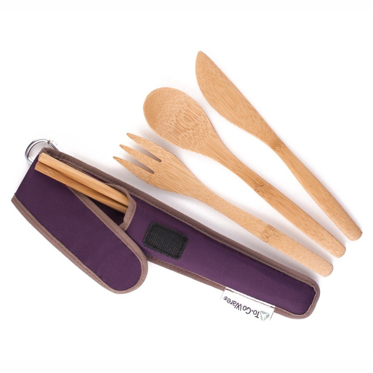 To-Go Ware RePEaT Bamboo Utensil Set Mulberry 1 Set Kit