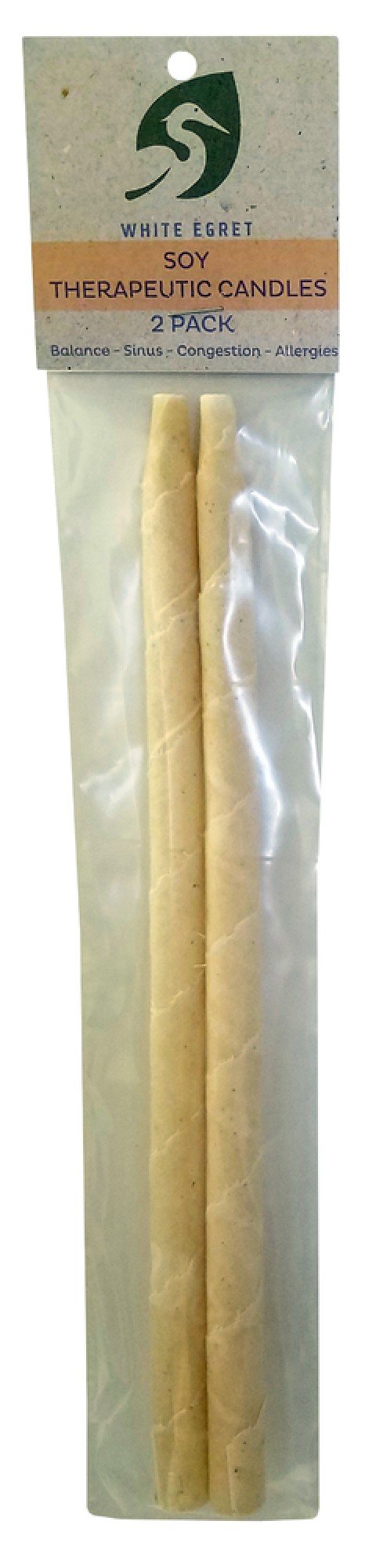 White Egret INC Soy Therapeutic Candles 2 Pack Candle