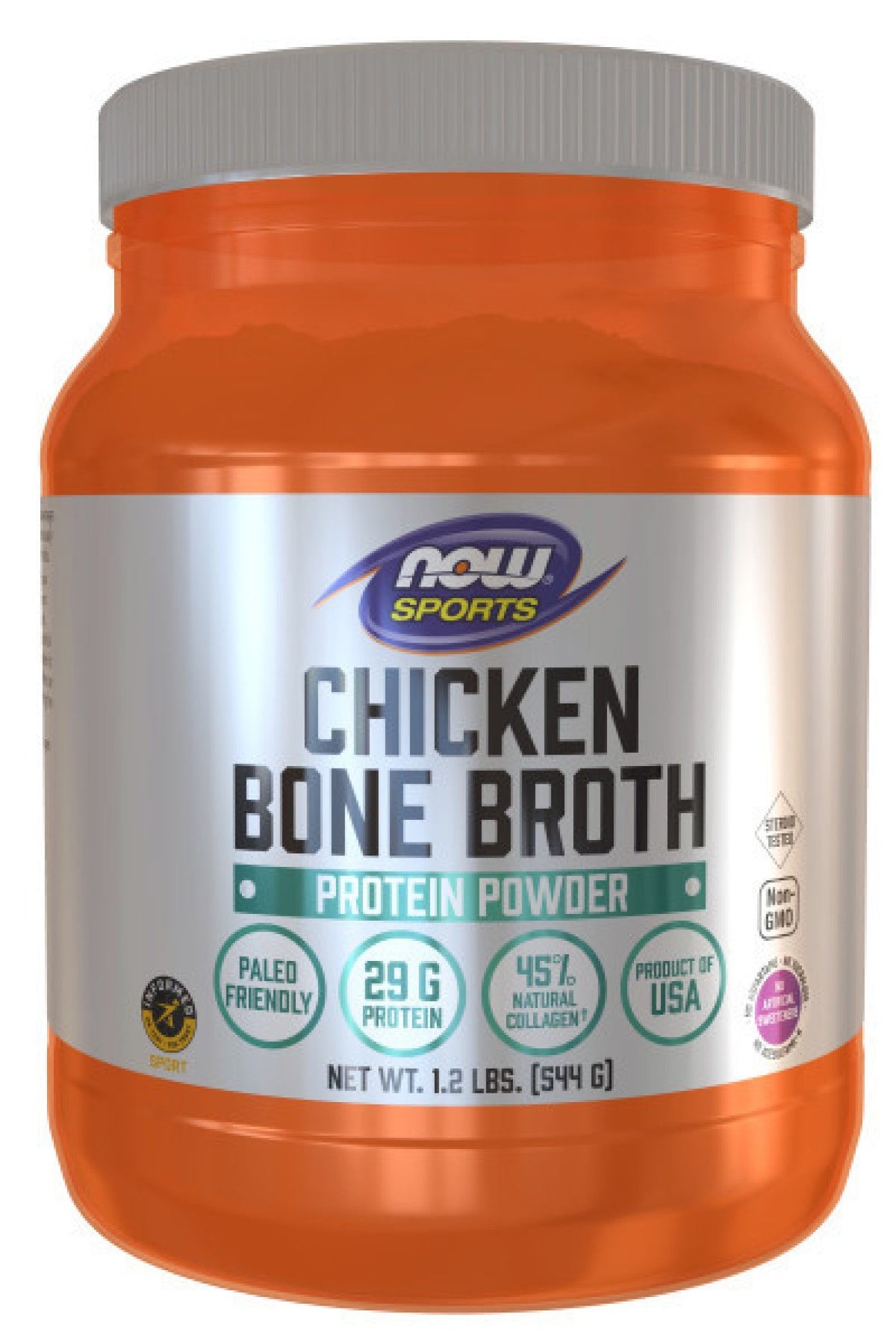 Now Foods Chicken Bone Broth Pure Powder 1.2 lbs Powder