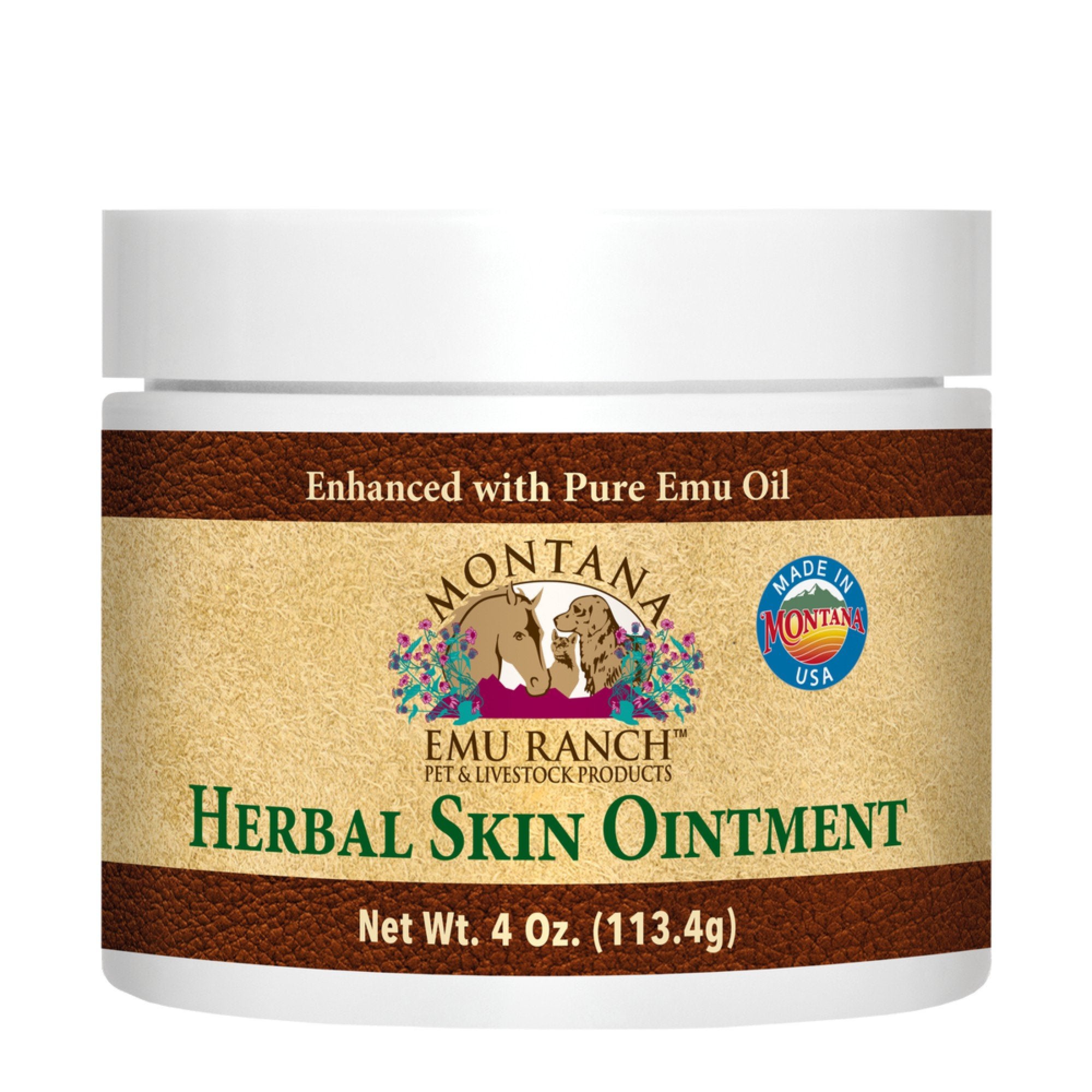 Montana Emu Ranch Co. Herbal Skin Ointment for Pets 4 oz Ointment