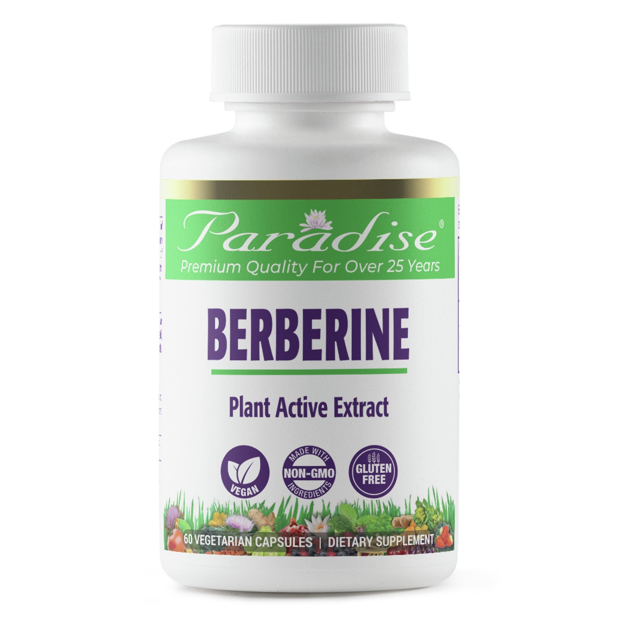 Paradise Herbs Berberine HCL 60 VegCap