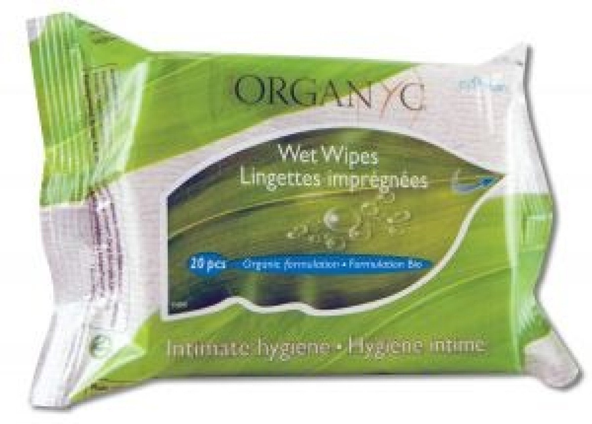 Organyc Feminine Hygiene Wipes 20 ct Pack