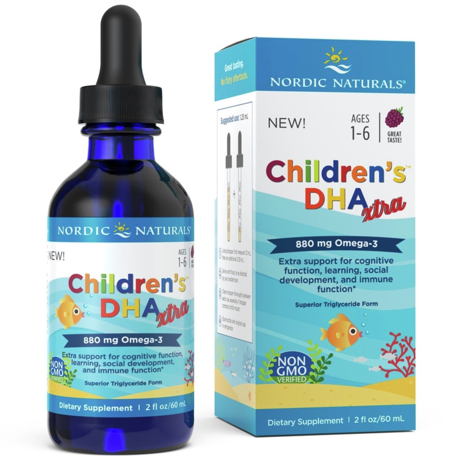 Nordic Naturals Children DHA Extra Berry Punch 2 oz Liquid