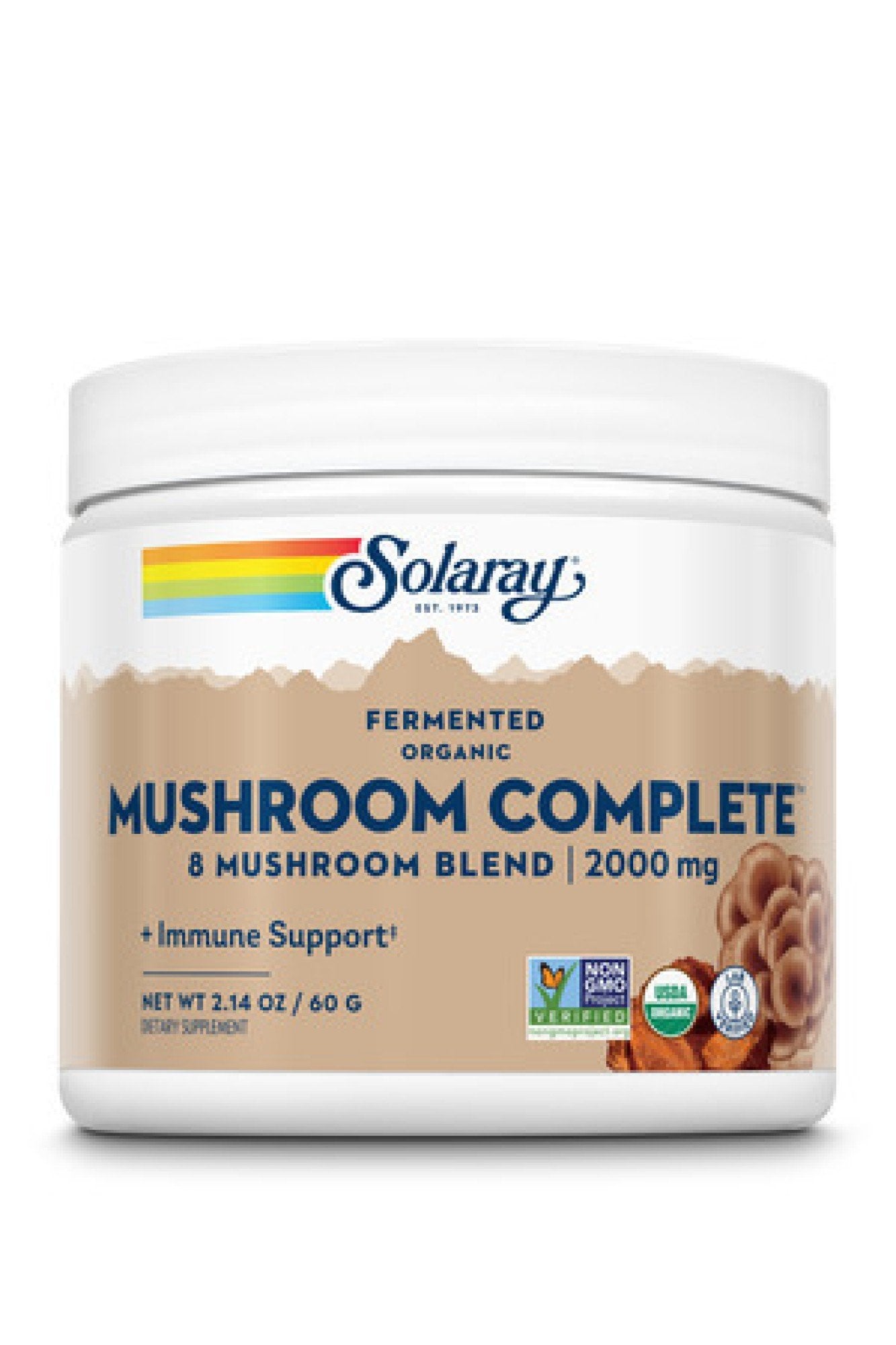 Solaray Organic Fermented Mushroom Complete 2.14 oz (60 g) Powder