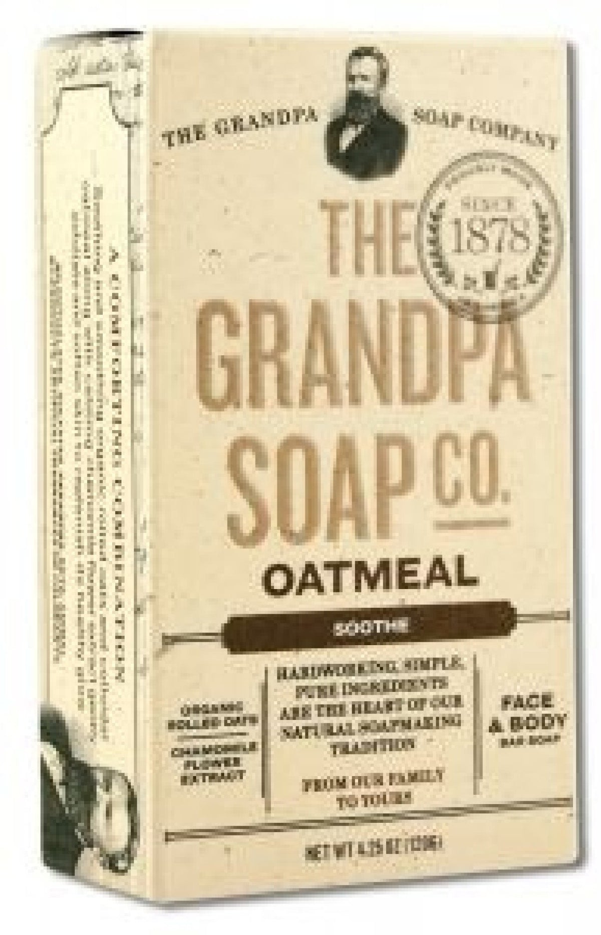 Grandpa Soap Company Oatmeal Soap 4.25 oz Bar Soap