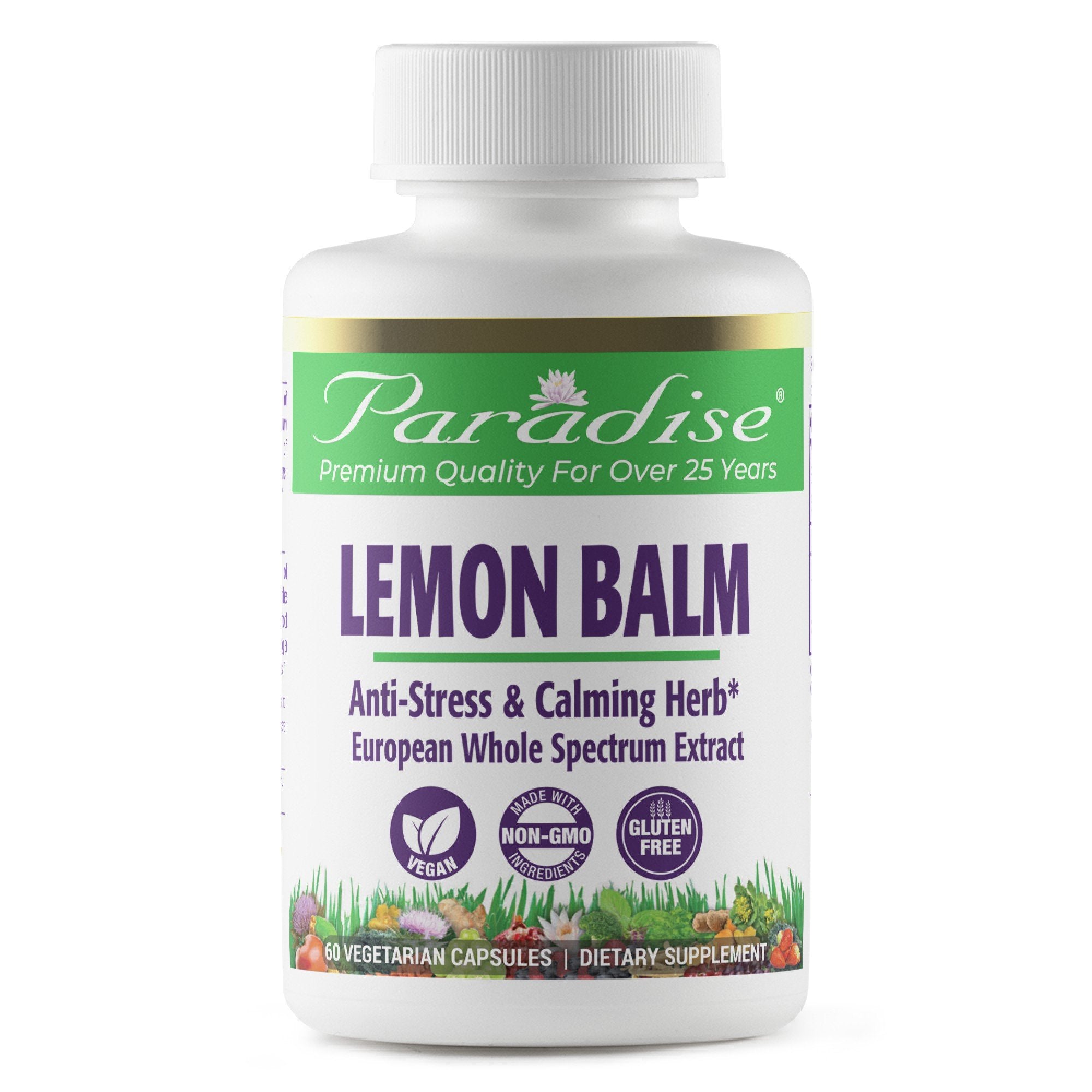 Paradise Herbs Lemon Balm 60 VegCap