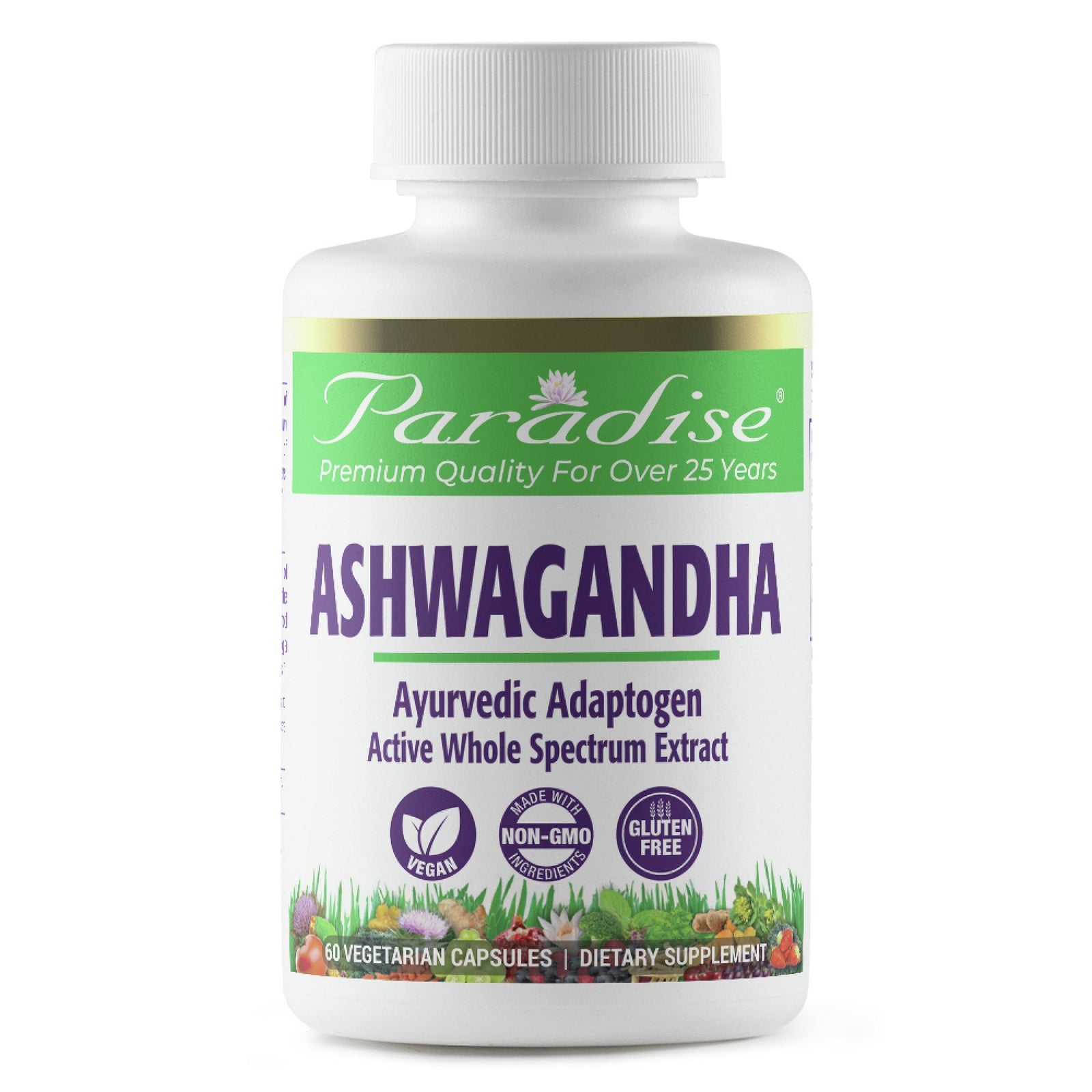 Paradise Herbs Ashwagandha Organic 60 VegCap