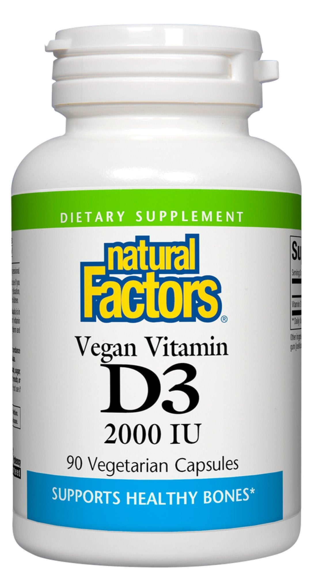 Natural Factors Vegan Vitamin D3 2,000 IU 90 VegCap