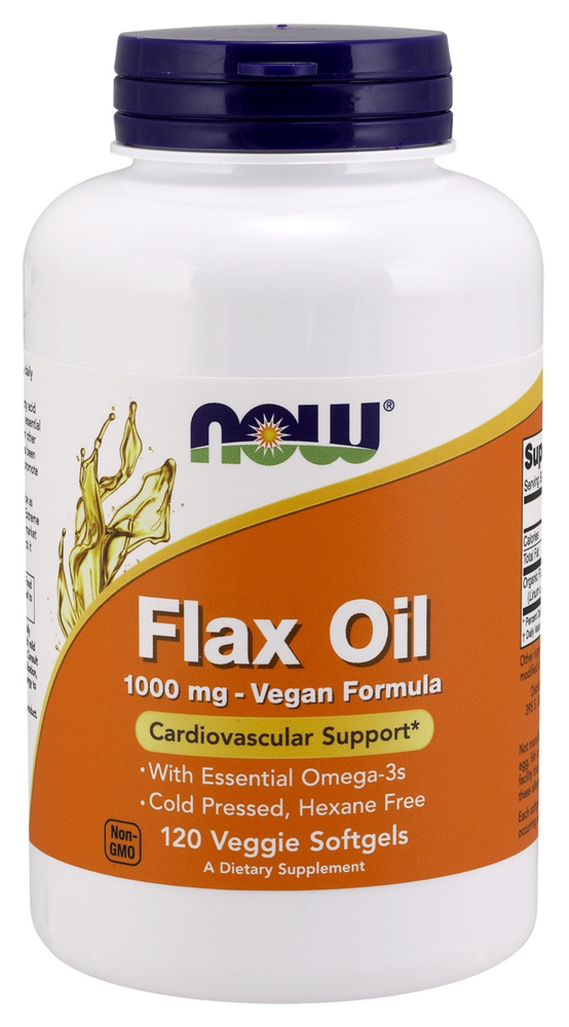 Now Foods Flax Oil 1,000 mg 120 VegGel