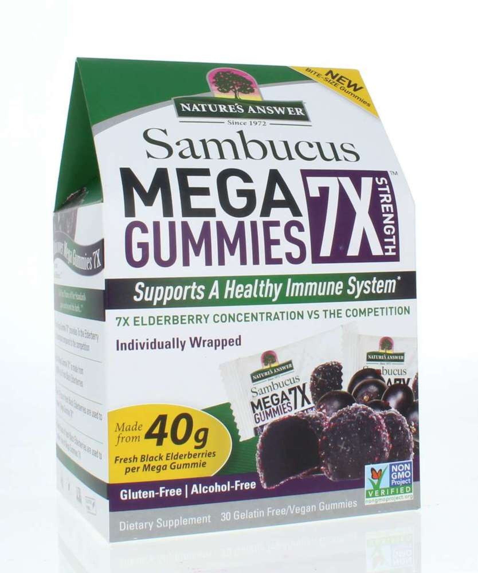 Nature's Answer Sambucus Mega Gummies 7X 30 Gummy