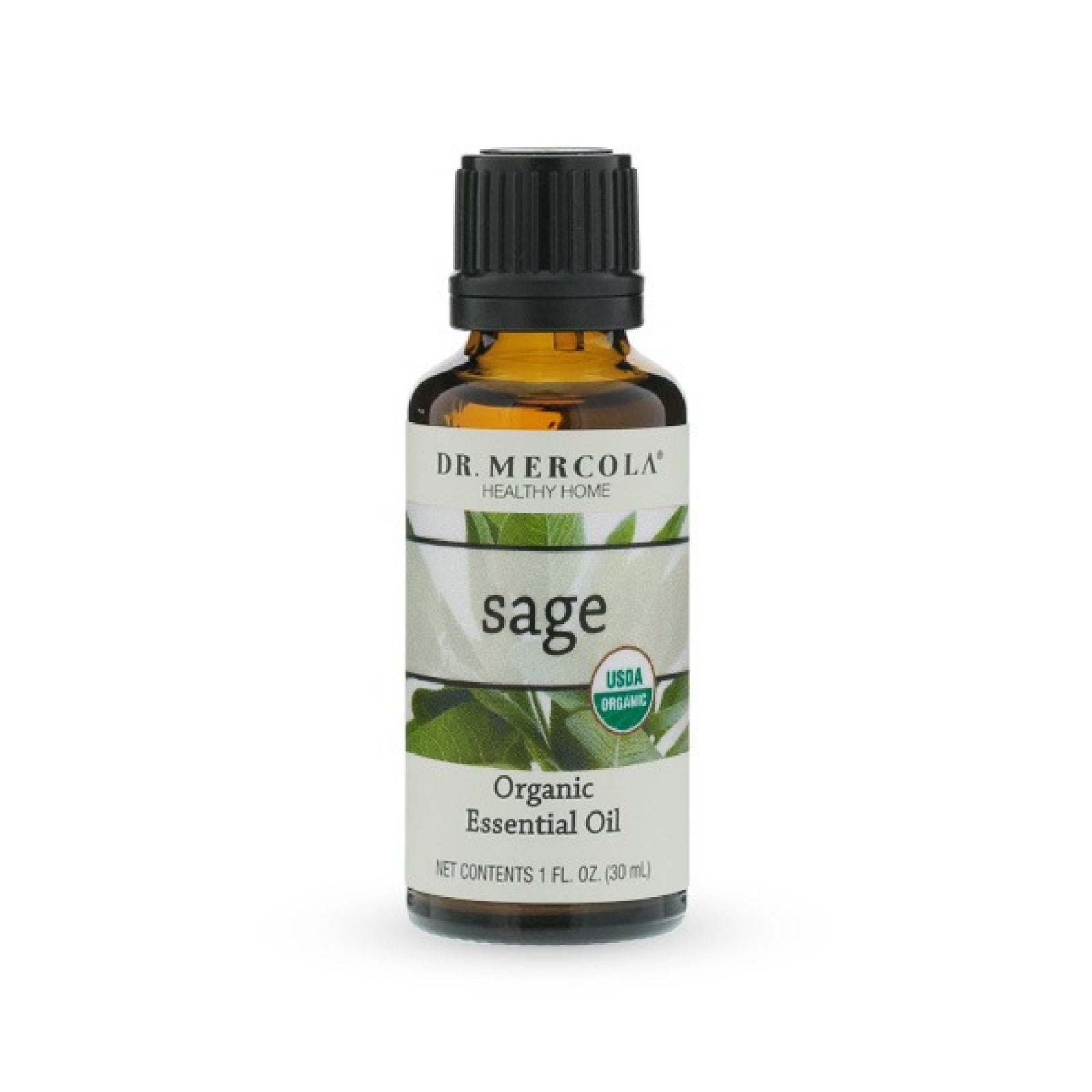 Dr. Mercola Organic Sage Essential Oil 1 oz Oil