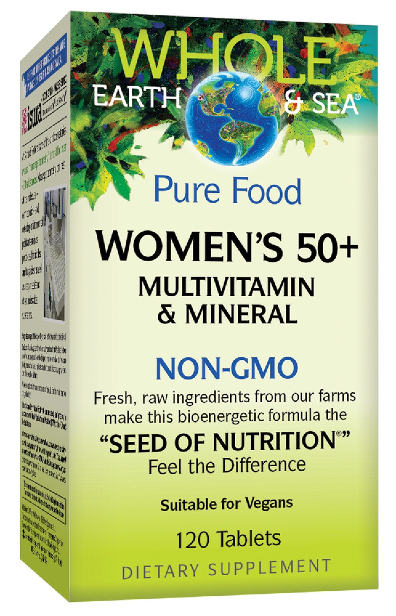 Natural Factors Whole Earth & Sea Women's 50+ Multivitamin & Mineral 120 Tablet