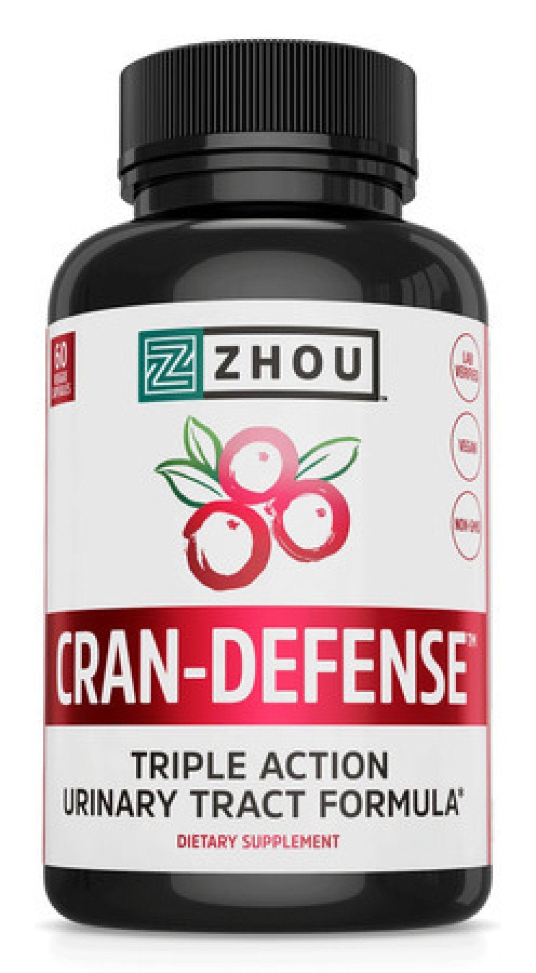 Zhou Nutrition D Mannose with Cranberry Concentrate 60 VegCap