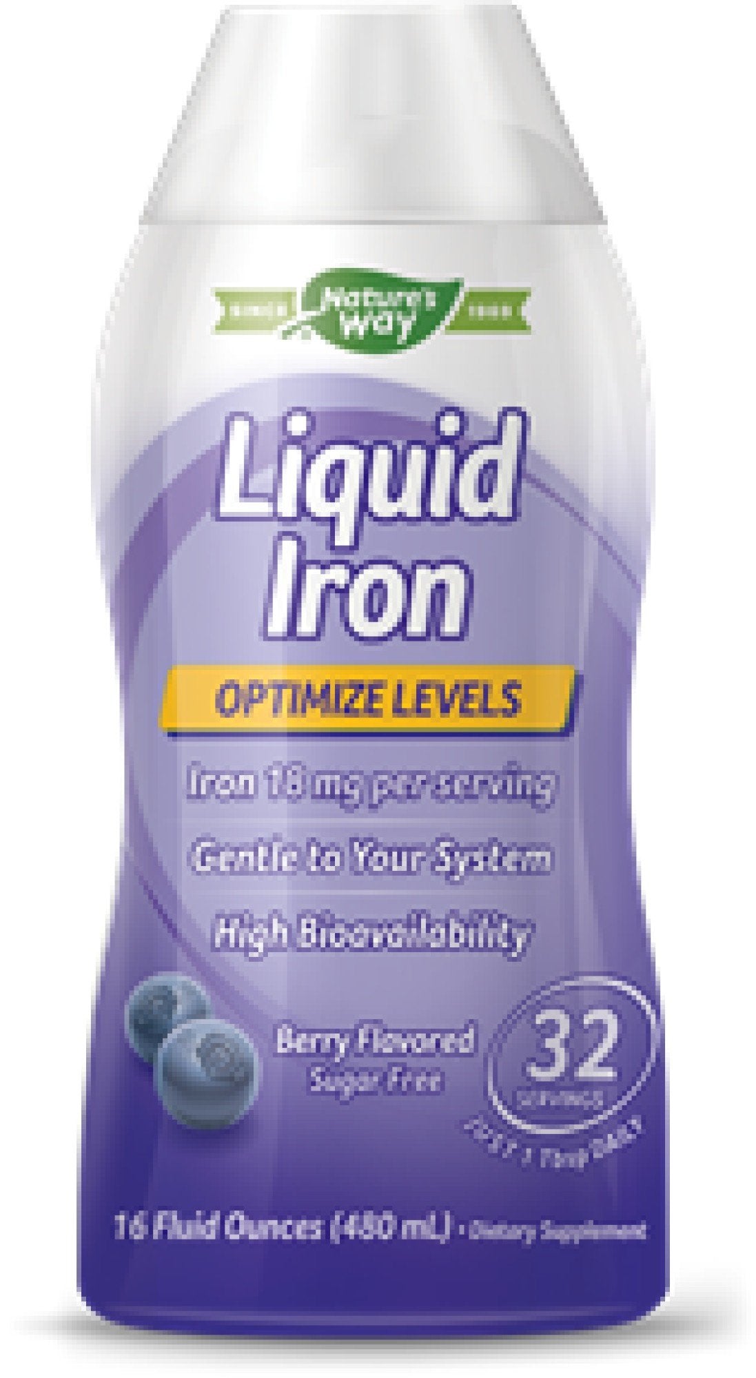 Nature&#39;s Way Liquid Iron 18 mg 16 oz Liquid