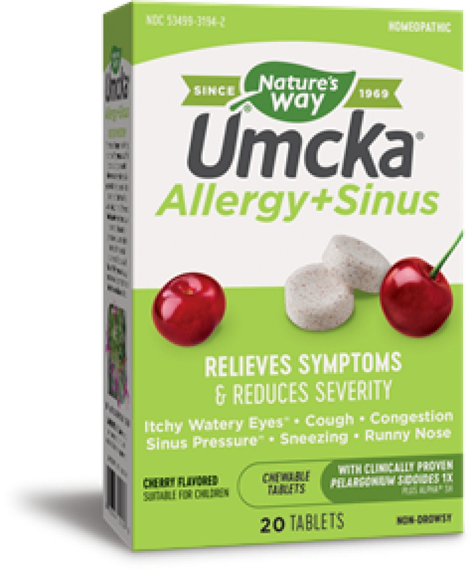 Nature's Way Umcka Allergy & Sinus 20 Chewable