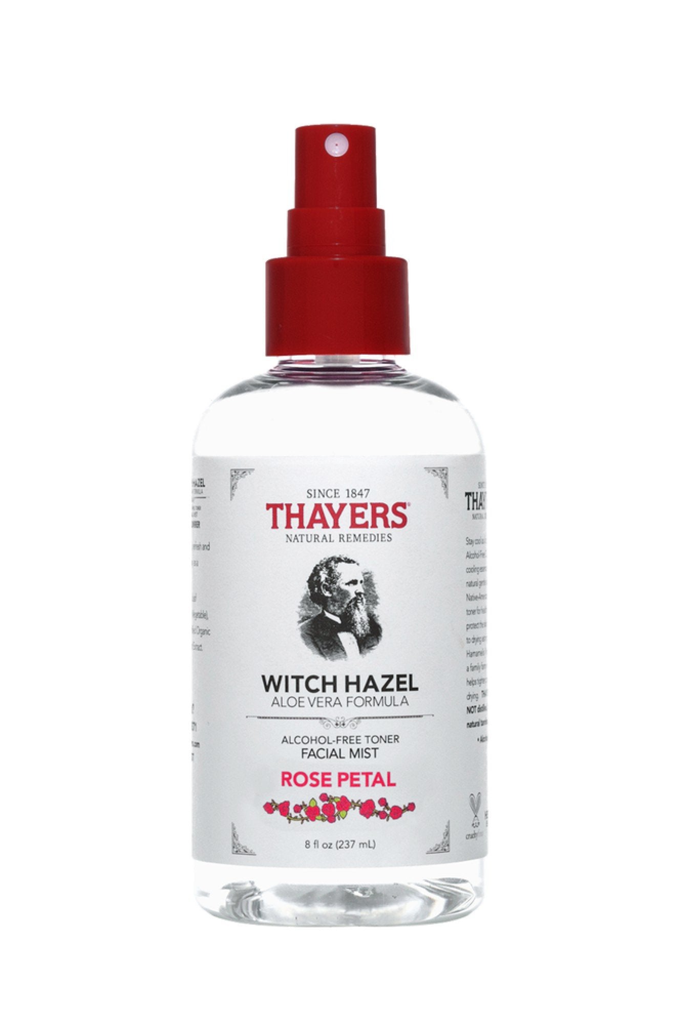 Thayers Alcohol-Free Rose Petal Witch Hazel Toner Facial Mist 8 oz Spray