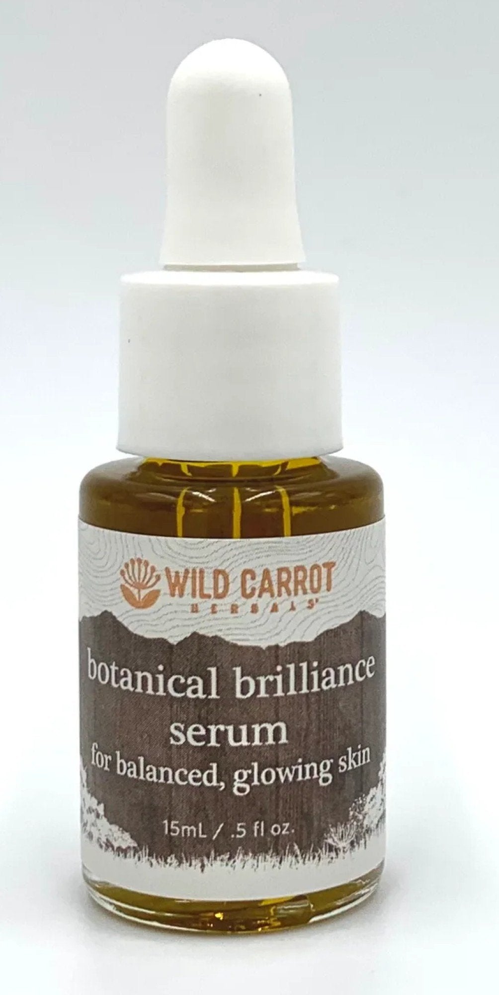 Wild Carrot Herbals Botanical Brilliance Serum 0.5 oz (5ml) Liquid